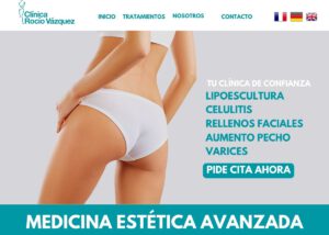 Página Clínica Estética 8 creador pagina web clinica estetica huelva